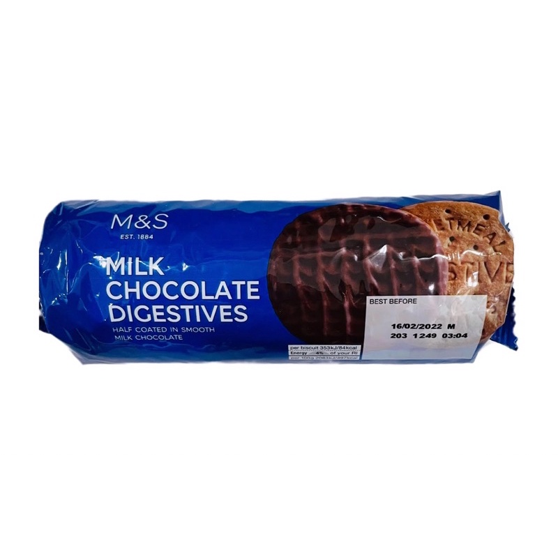 Marks & Spencer Digestives Milk Chocolate Dark Chocolate Plain ...