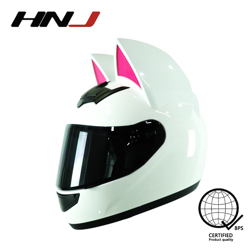 HNJ 902 Cat Full Face Motorcycle Helmet Single Mask Motor Women ...