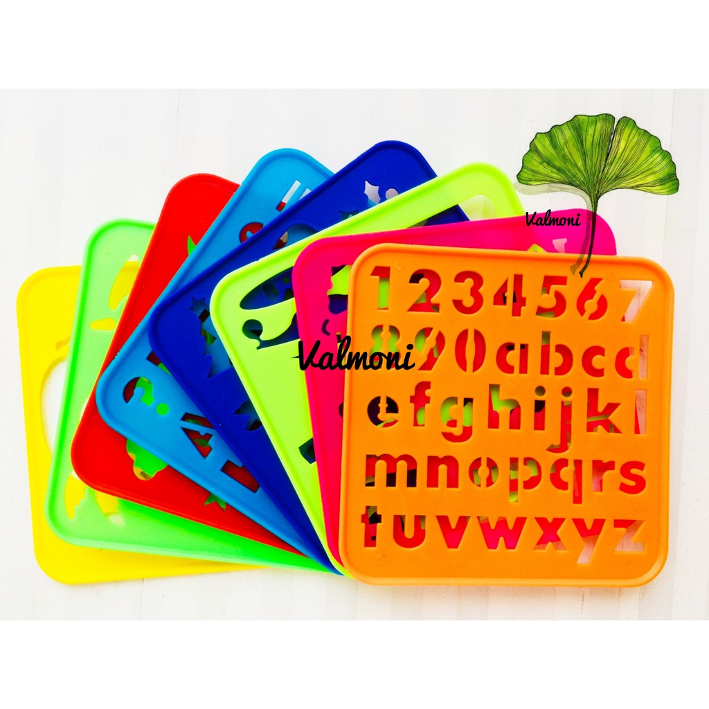 VMI#379 Letters, Numbers, and Art Stencil Set for Kids | Shopee Philippines