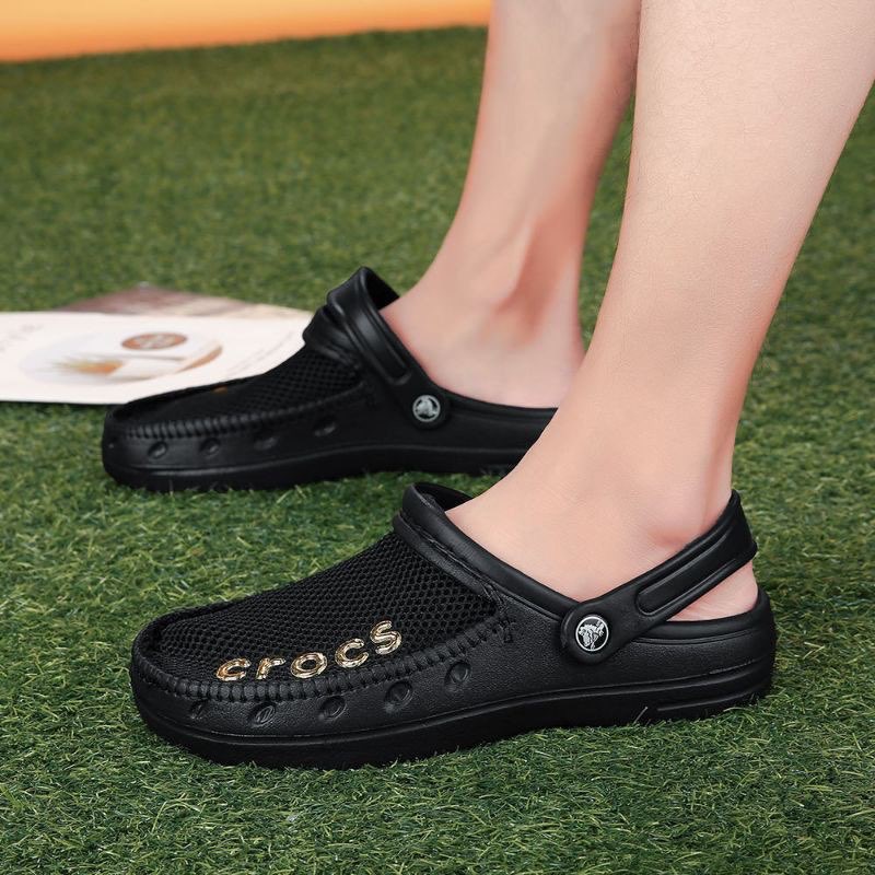 Crocs Inpired Soft Cloth Top Cover Clogs for Men | Shopee Philippines