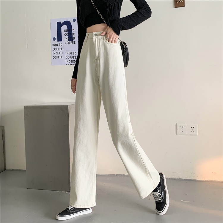 SELLDA*Women Korean High Waist Plain Jeans | Shopee Philippines