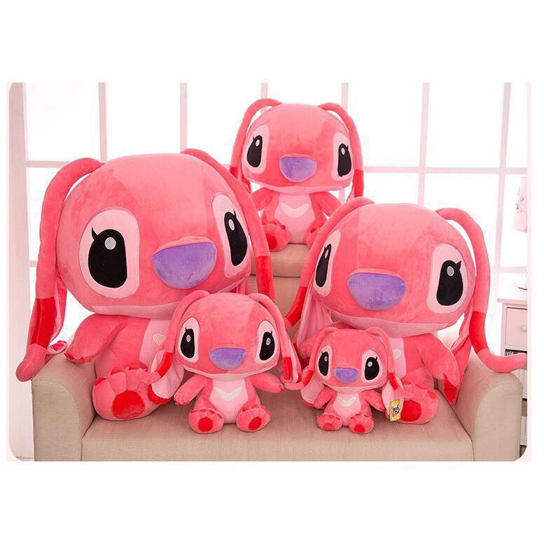 Pink stitch stuffed clearance toy