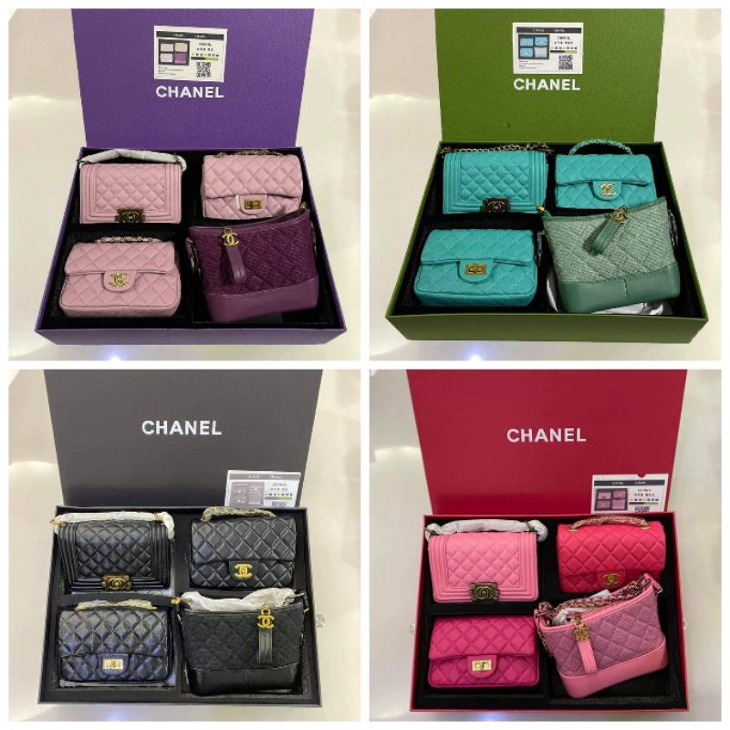 Chanel set 4 mini on sale bags