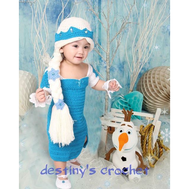 Infant elsa fashion dress