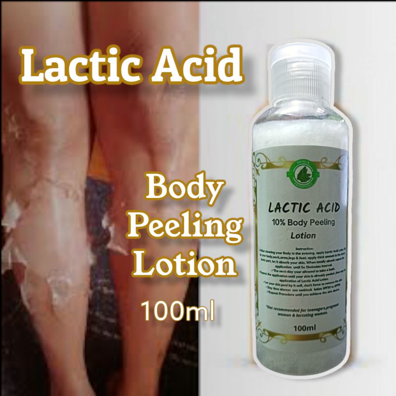 100ml Lactic Acid Lotion 10 Body Peeling Lotion Shopee Philippines