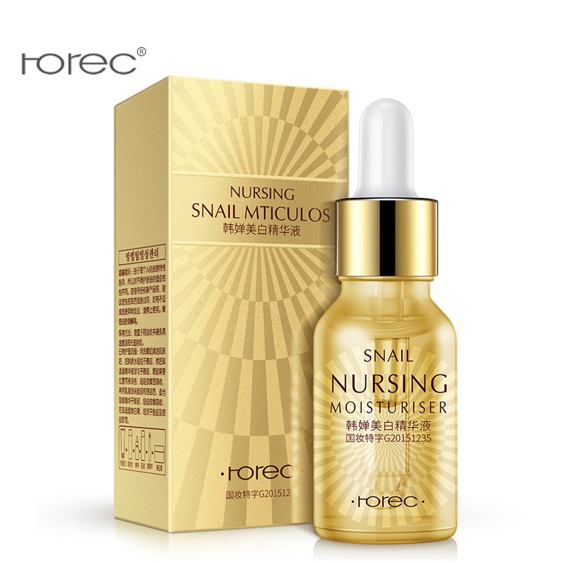 Rorec Whitening Snail Face Serum Anti Wrinkle Face Essence Shopee Philippines 3217