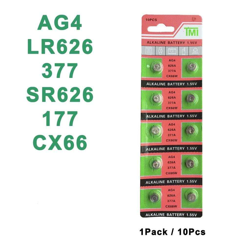 1 AG4 LR626 177 377 377A SR626 L626 LR66 1.55V Alkaline Button