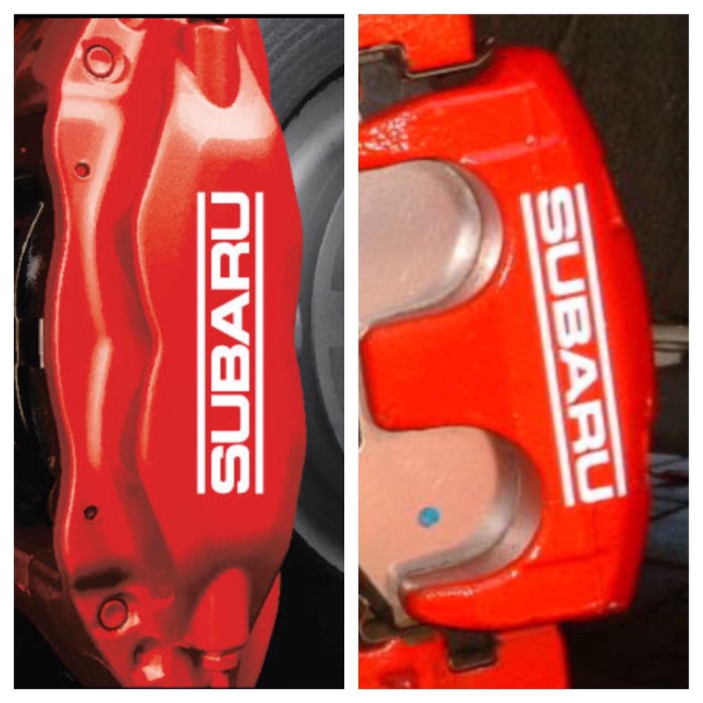 8 pc set Subaru Impreza WRX STI Brake Caliper Vinyl Sticker Decal Logo