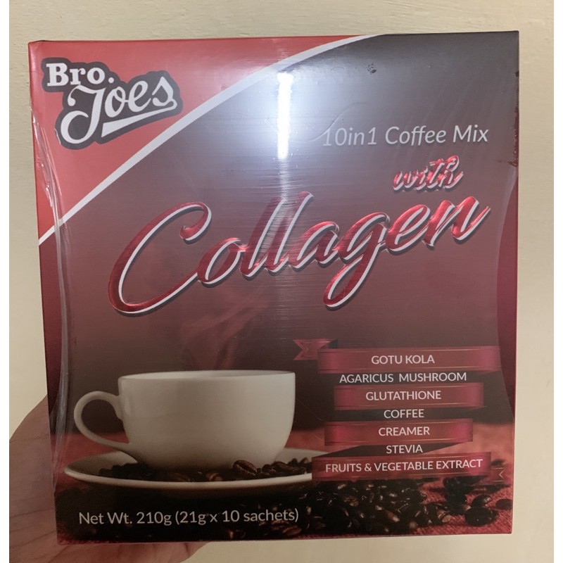 Bro. Joes 10 in 1 Coffee Mix with Collagen with FREE Korea mask pack