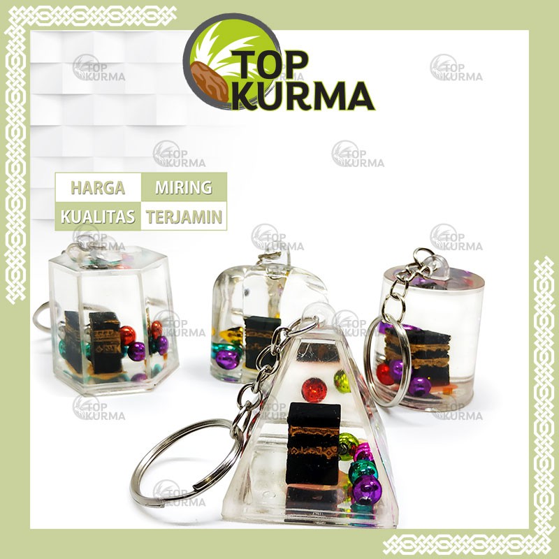GANTUNGAN 1 Dozen 3D Kaaba Keychains - Souvenirs - Souvenirs ...