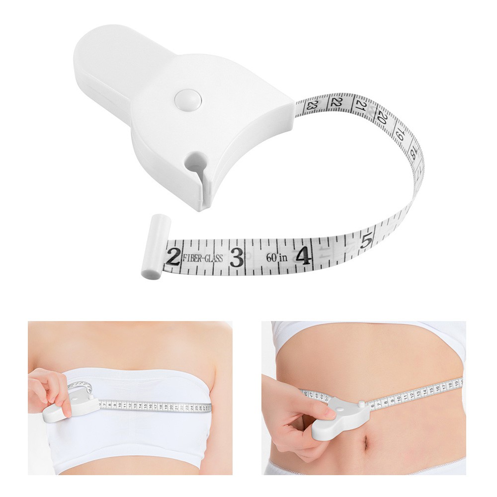 Retractable Ruler Body Fat Weight Loss Measure Fitness Accurate Tool ...