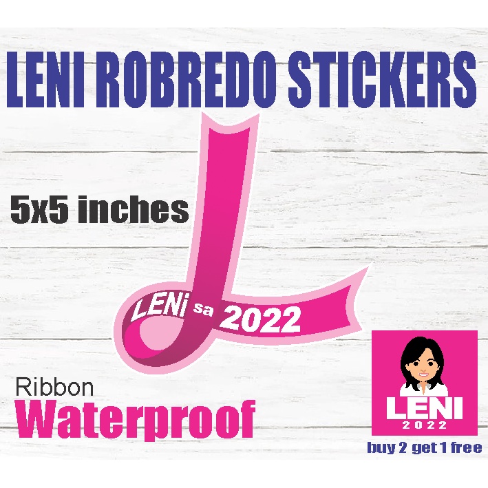 Leni Robredo Ribbon Sticker Decal Waterproof | Shopee Philippines