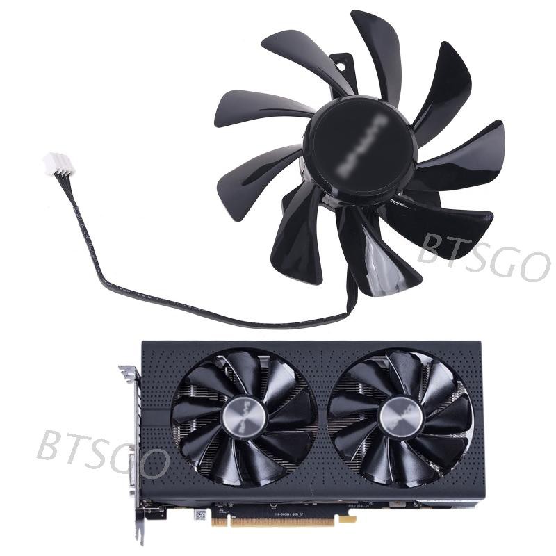 btsg* T129215SU RX 570 470D GPU Cooler Video Card Fan for Sapphire ...