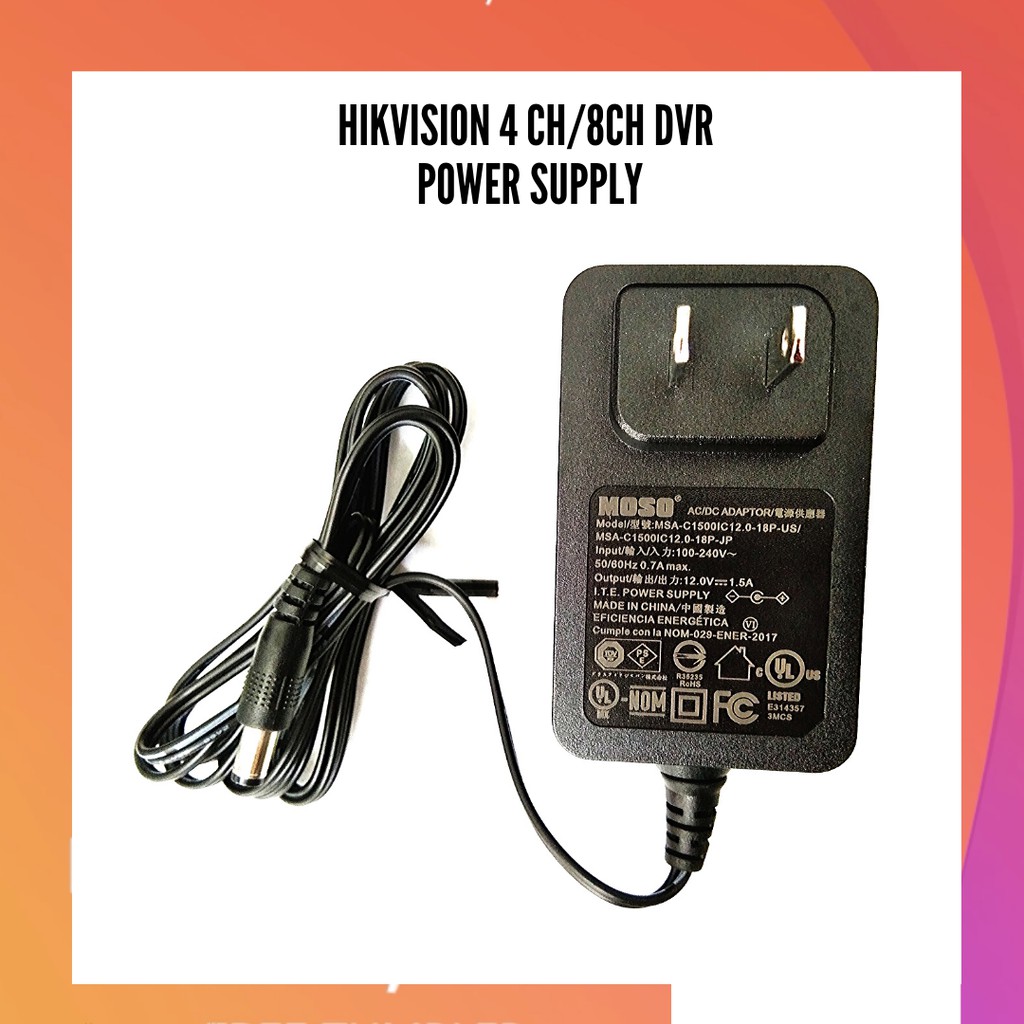 HIKVISION DVR 4CH 8CH POWER SUPPLY