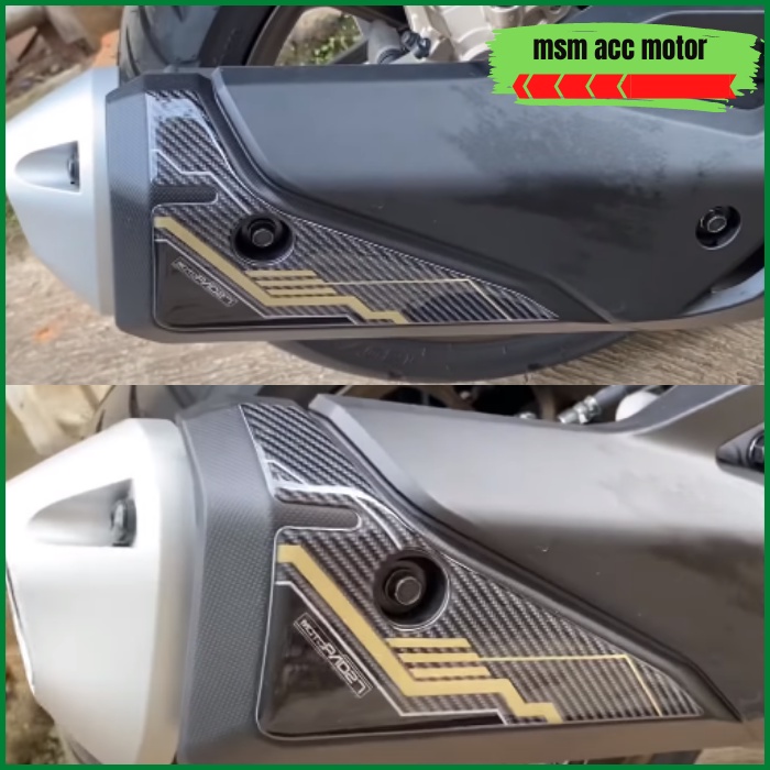 Motopad27 Vario 160 Premium Embossed Exhaust Cover Sticker | Shopee ...
