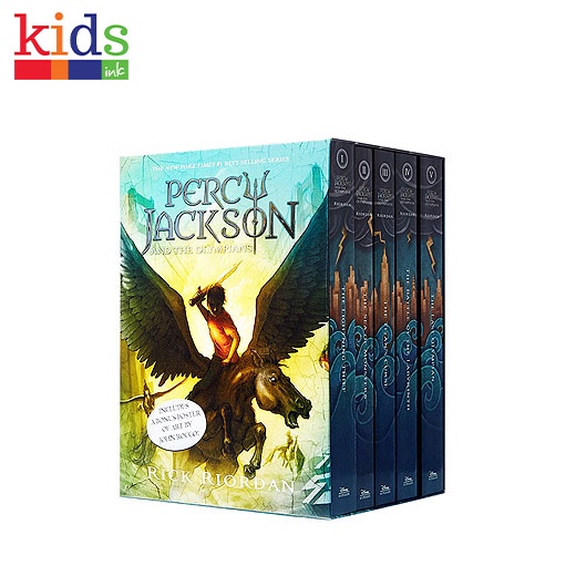 Percy Jackson And The Olympians 5 books Boxed Set New Cover With Poster ...