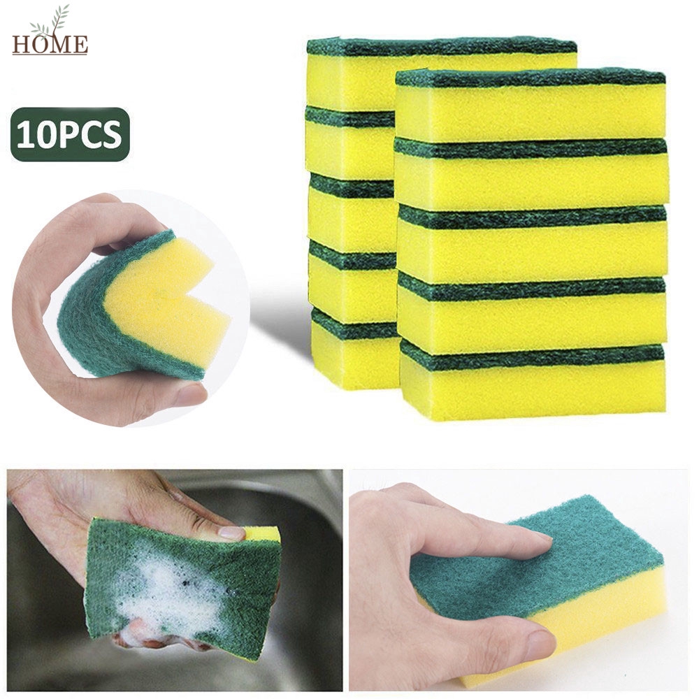 Cheap High Density Sponge Kitchen Cleaning Tools Washing Towels Wiping Rags  Sponge Scouring Pad Microfiber Dish Cleaning Cloth 3 Types