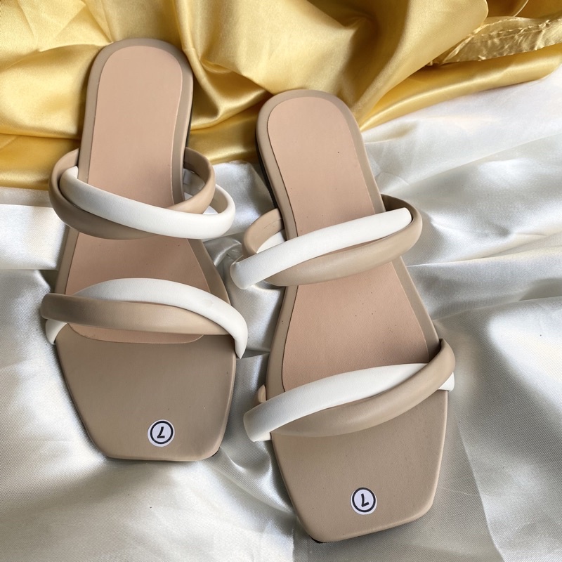 Jemy Combi Tubular Flats Sandals for Woman Trend Fashion | Shopee ...