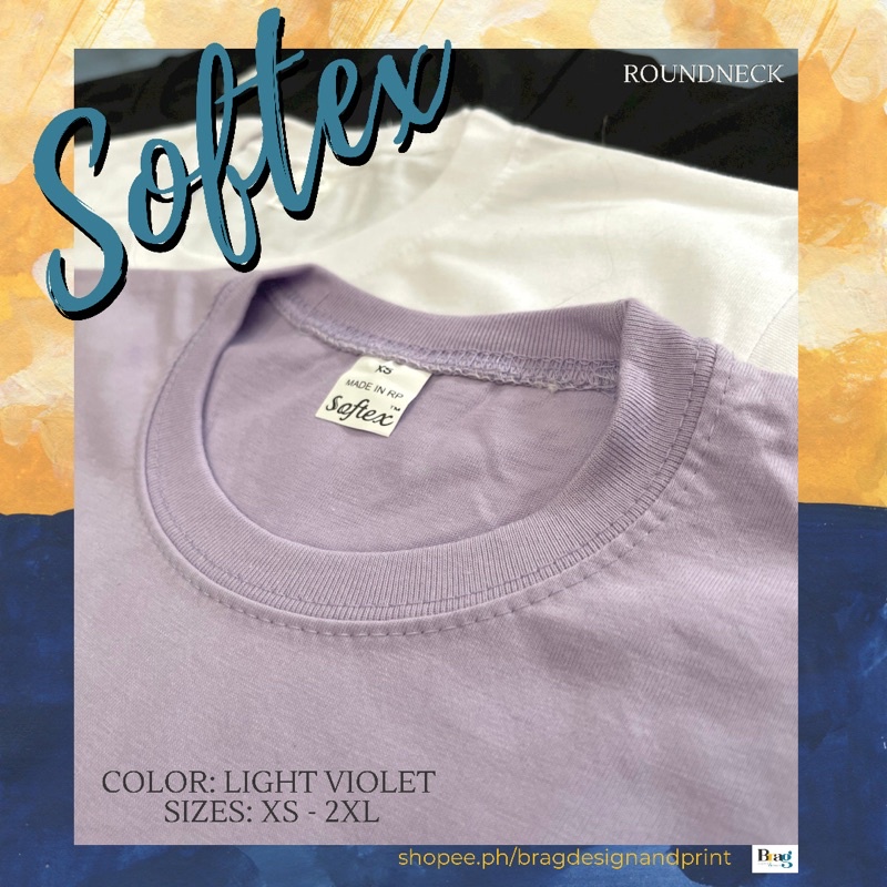 SOFTEX Light Violet | Very Peri | Plain Shirt Roundneck | Shopee ...