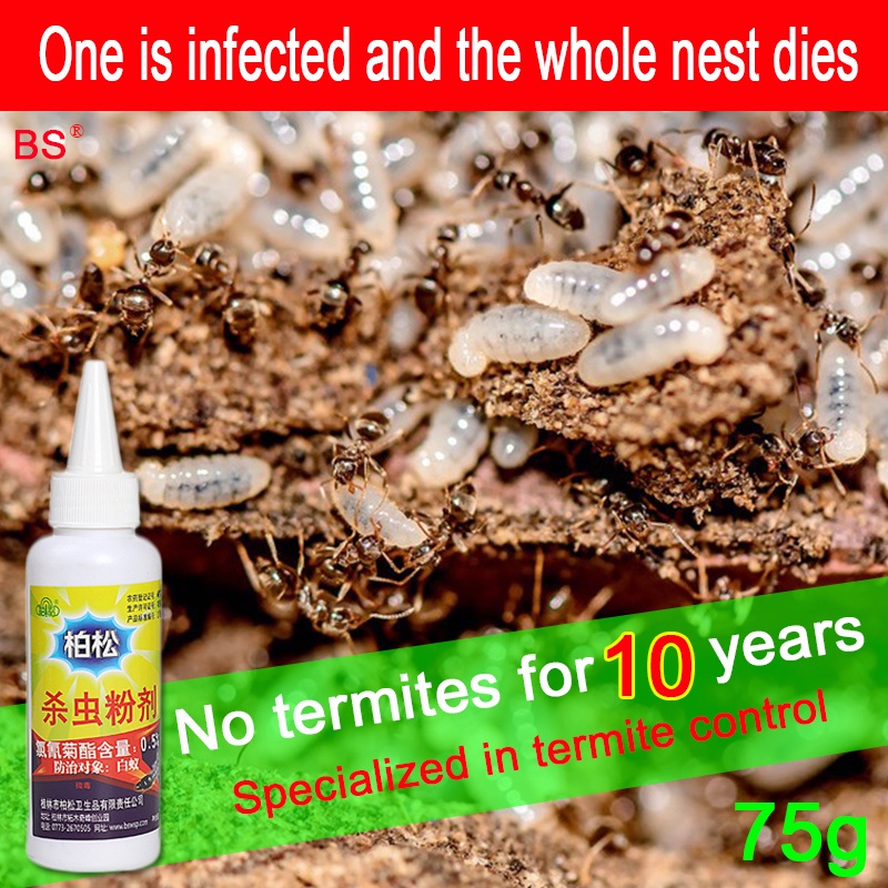 One infected whole nest died termite killer powder bait repellent gel