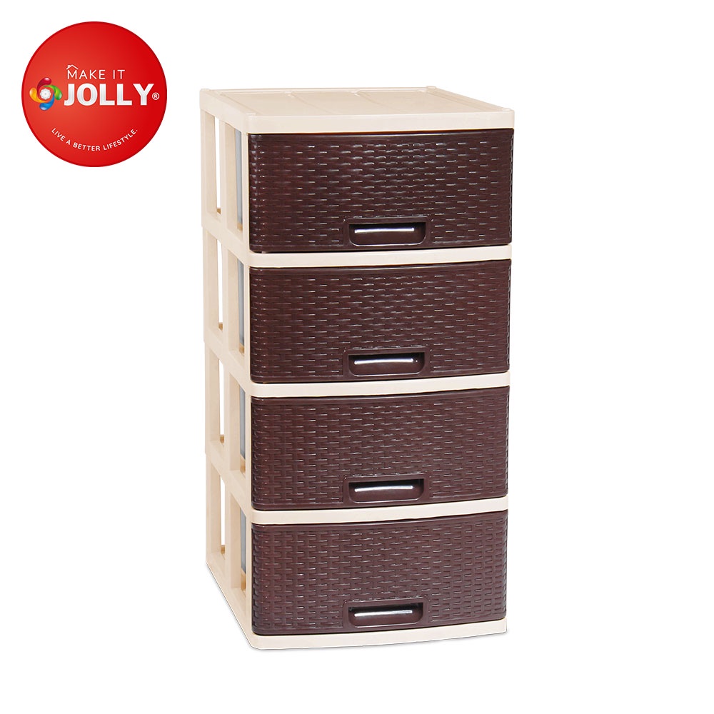 JOLLY PLASTIC Spring Drawer 4 Layer | Shopee Philippines