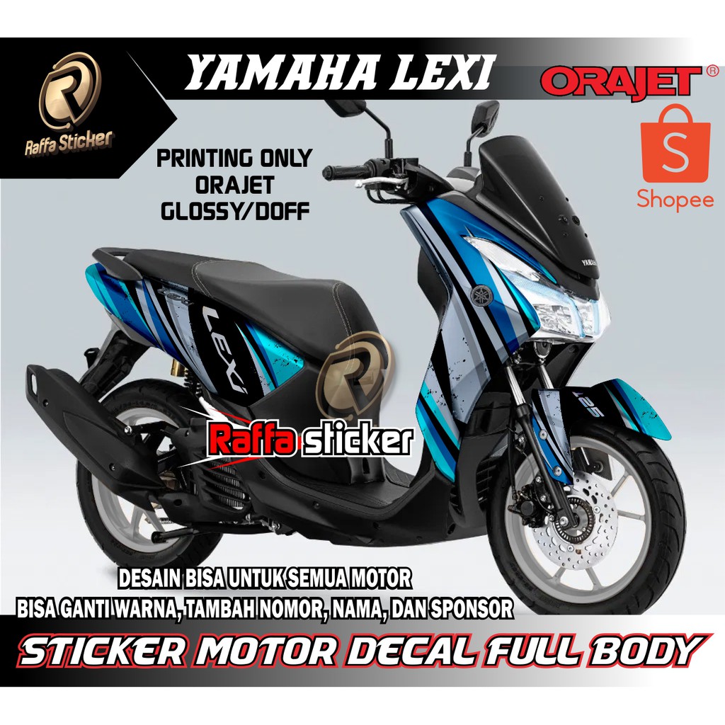 Sticker decal lexi full body, Sticker yamaha lexi, striping lexi, decal ...