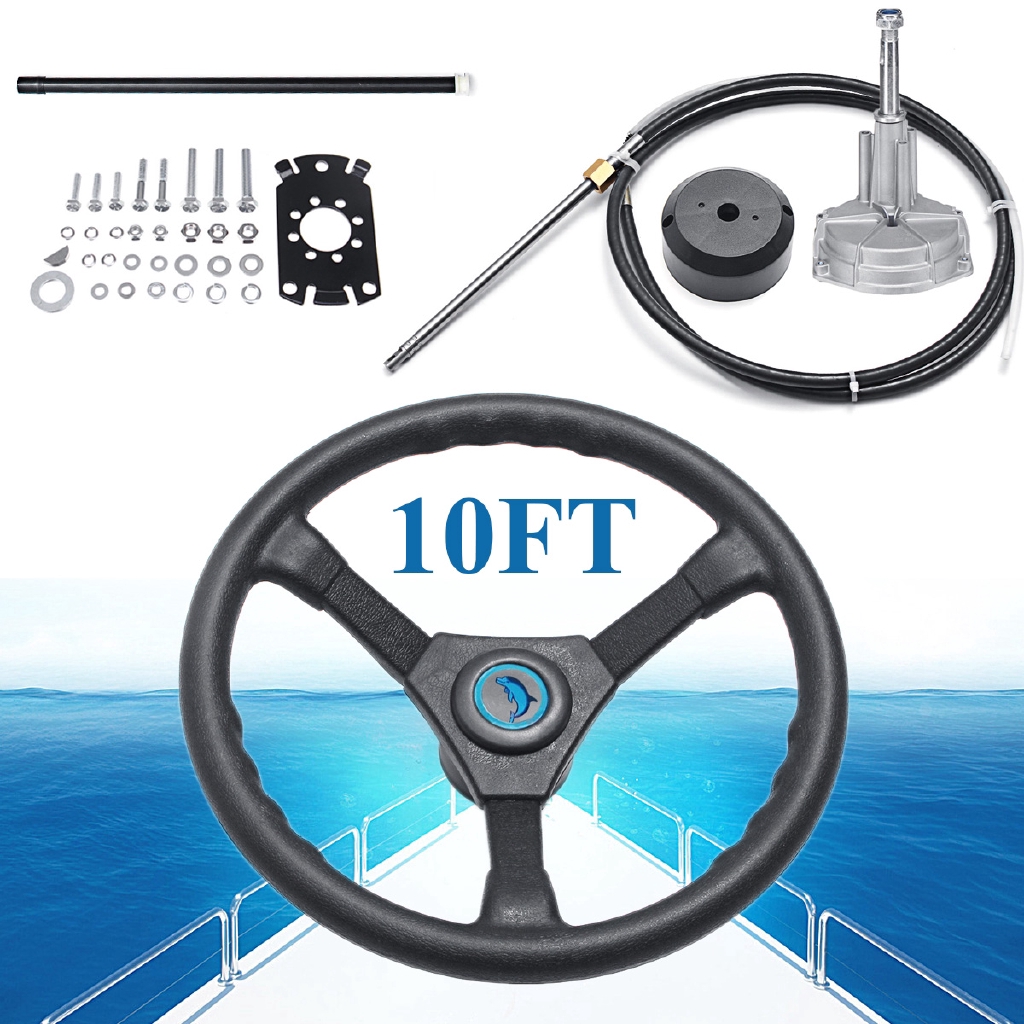 BOAT OUTBOARD STEERING System Kit 300HP Marine Hydraulic Steering