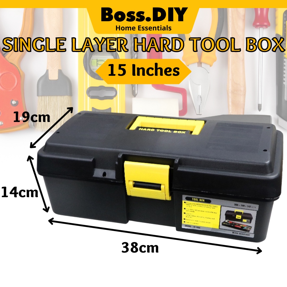 ARROW Hard Tool Box Single Layer 15