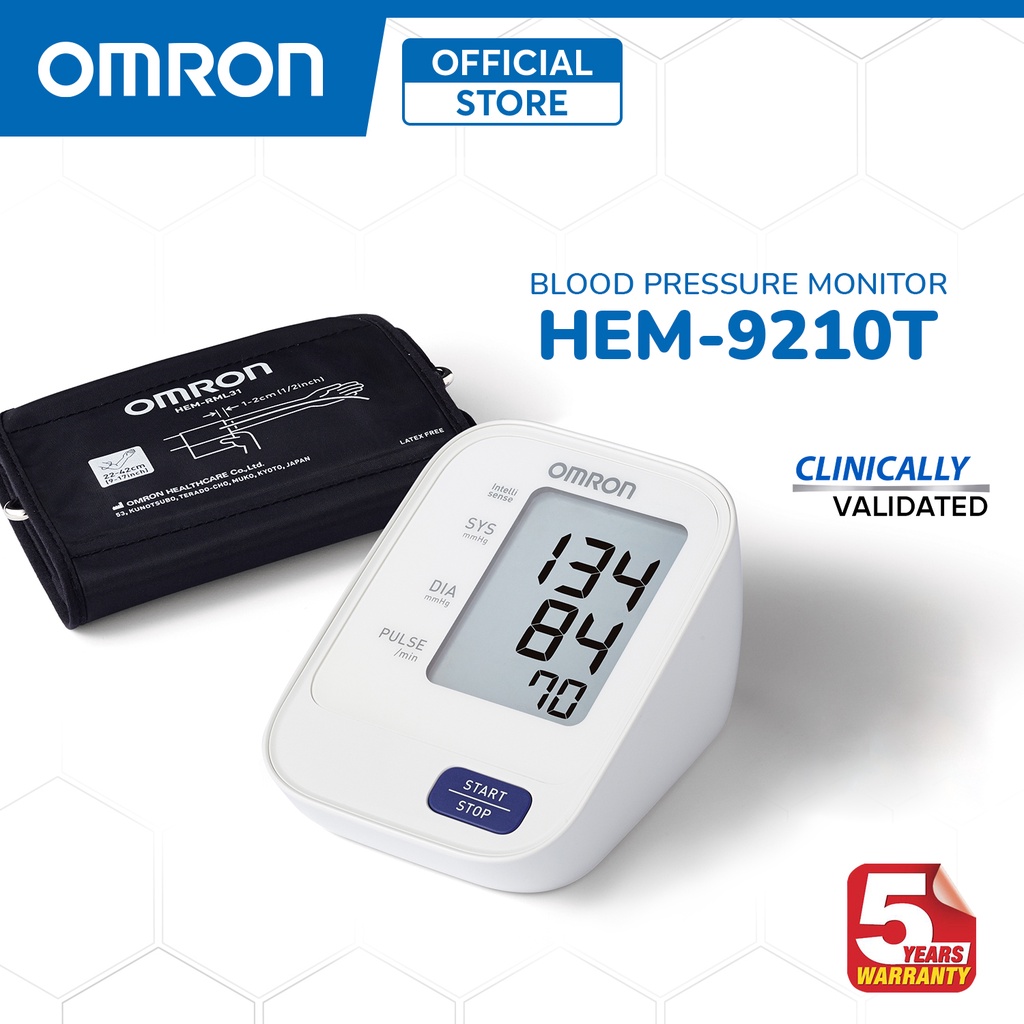 Omron HEM9210T Automatic Blood Pressure Monitor Digital BP Shopee