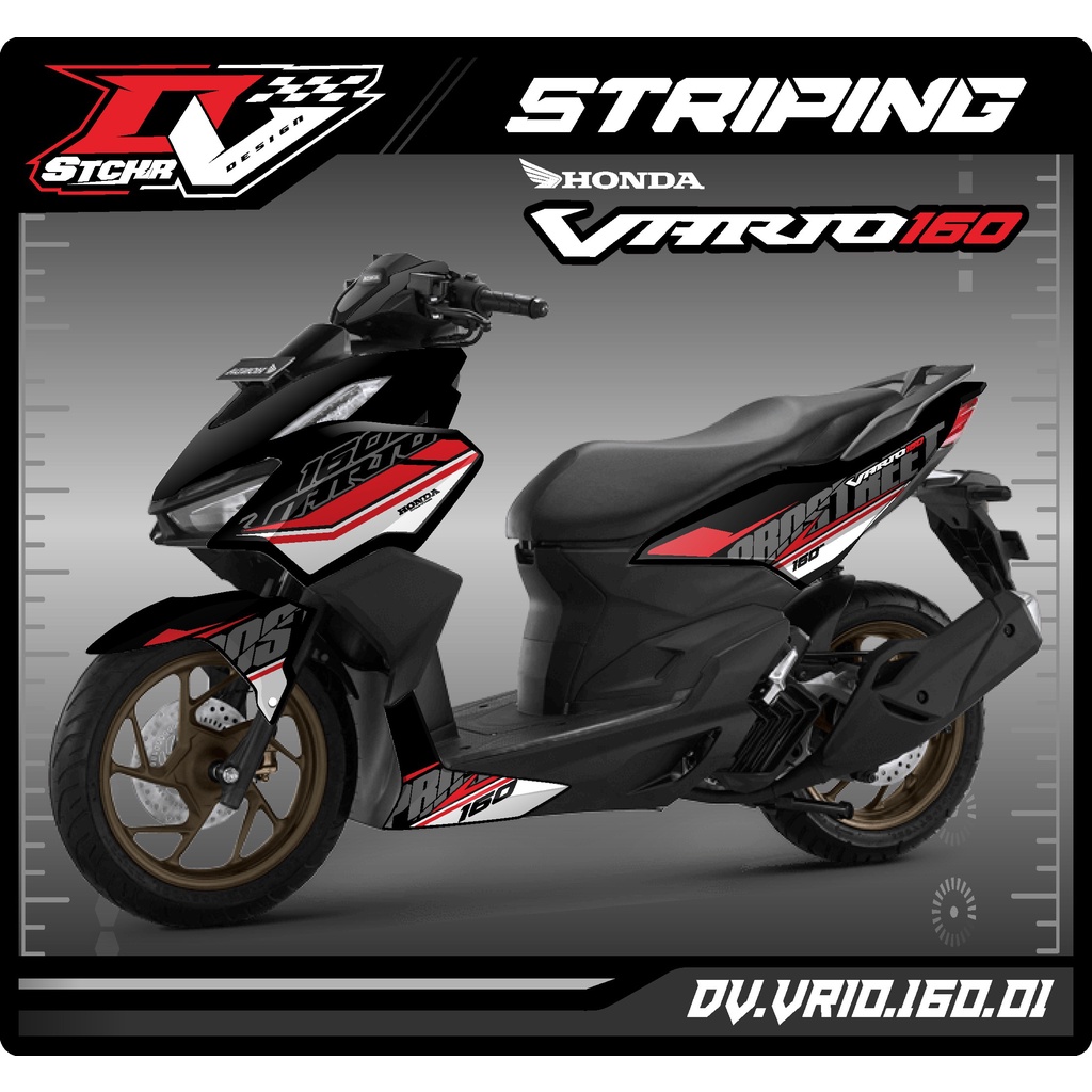 Striping Click New 160-latest Honda Click 160 Variation Sticker DV 01 ...