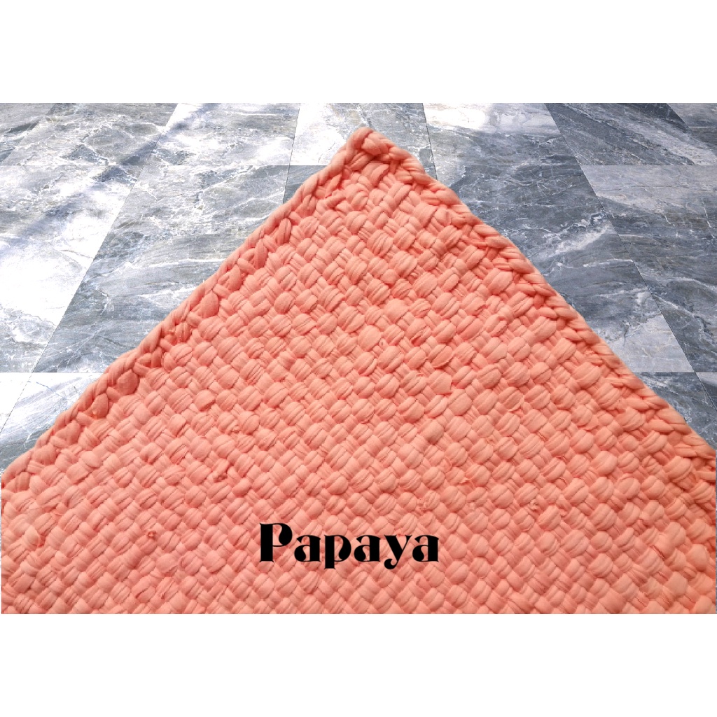 Basahan Doormat Foot Rugs in Medium Size - Shades of Orange and Peach ...