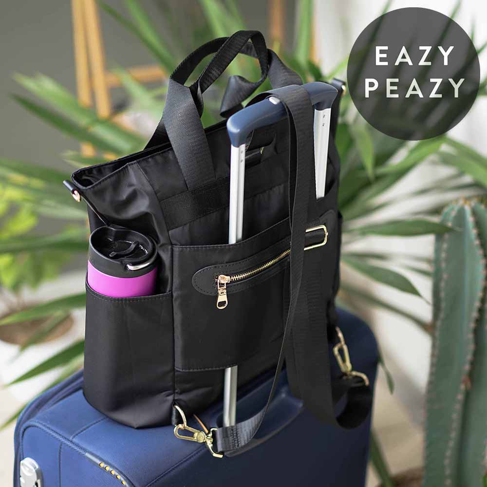 EazyPeazy Nylon 4 Way Backpack Ladies Bag Mens Unisex Gym Bag Work Office Business Casual