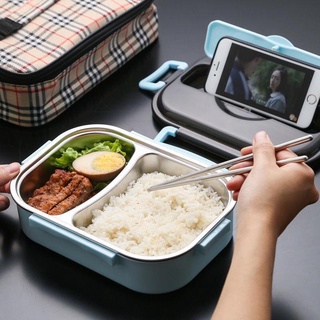 Four Grid Cute Bento Lunch Box Kawaii Rectangular Leakproof Plastic Anime  Microw