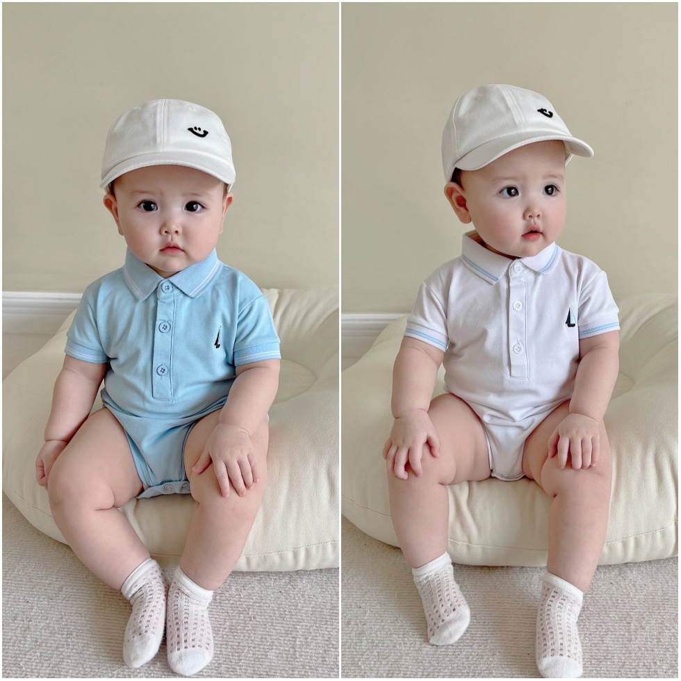 Infants Toddlers Rompers Baby Boy Triangle Romper Newborn Jumpsuit Baby ...