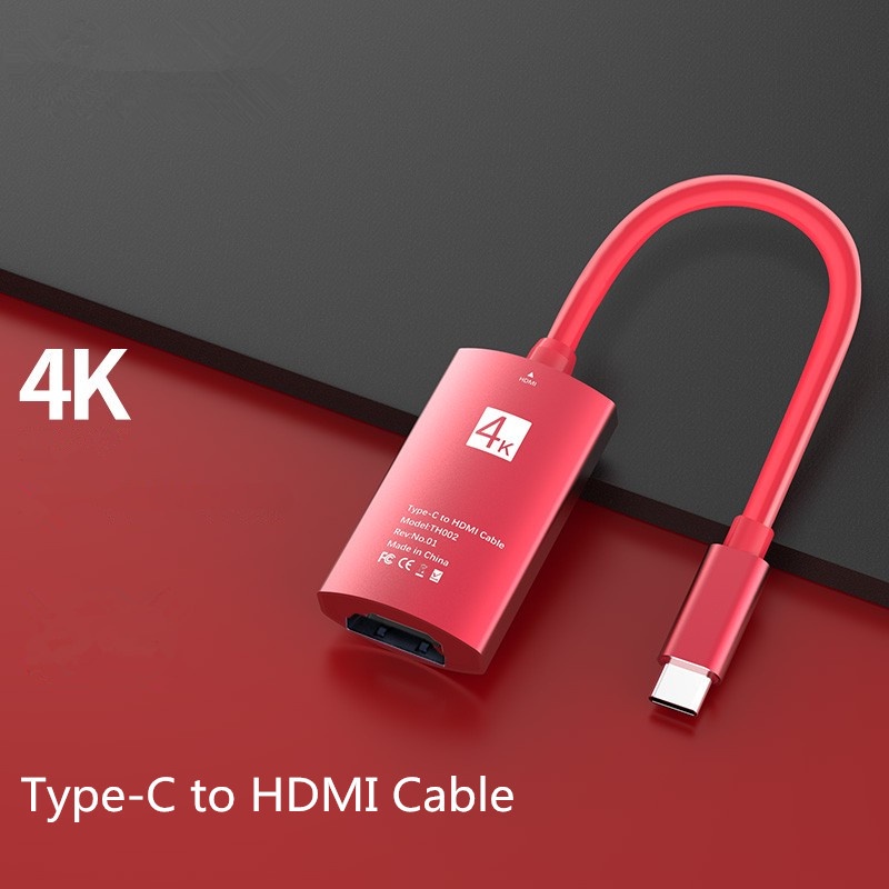 USB C to HDMI Adapter 4K Cable, USB TypeC to HDMI Adapter [Thunderbolt