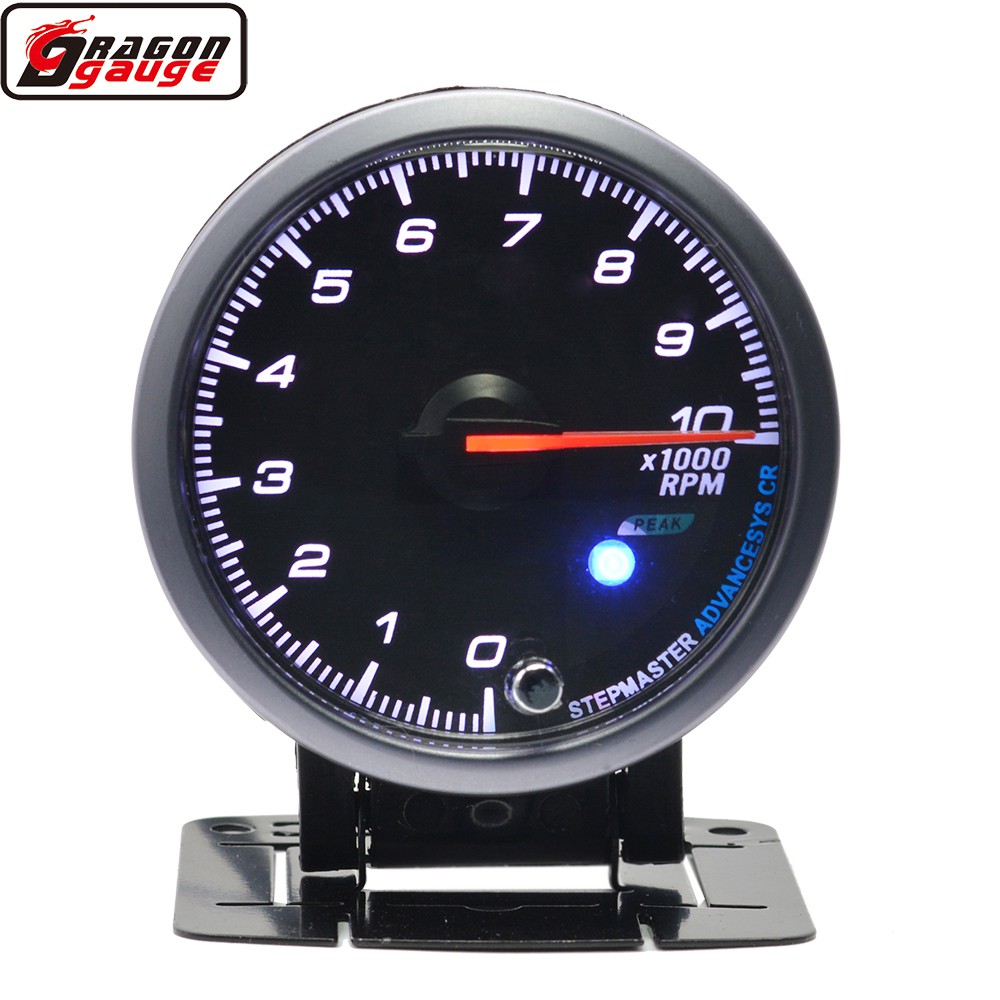 Dragon 60mm Auto Car Racing Refit Rev Counter Tachometer Gasoline ...