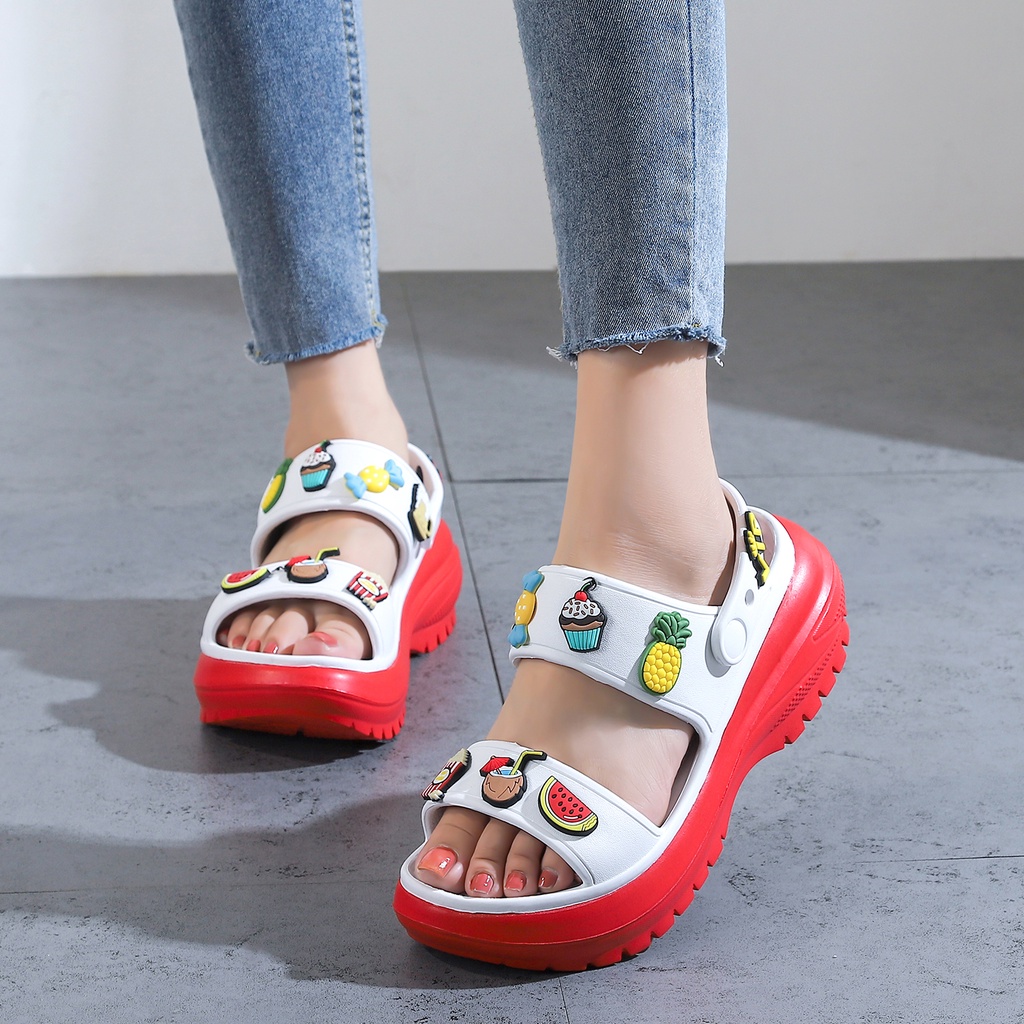 crocs new Bae Clog sandals new style fashion slippers for women soft sole Korean fashion white pink Shopee Philippines