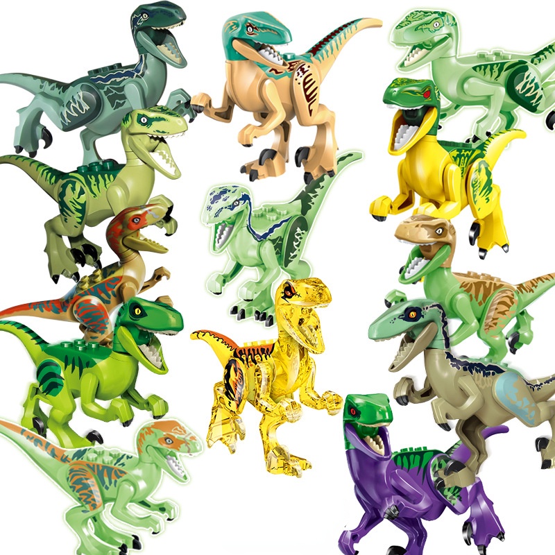 Jurassic 2 Building Blocks World Dinosaurs Figures Bricks Assemble Kids ...