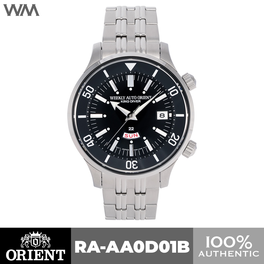 Orient 1965 Revival Weekly Auto King Diver Black Dial Automatic Watch RAAA0D01B Shopee
