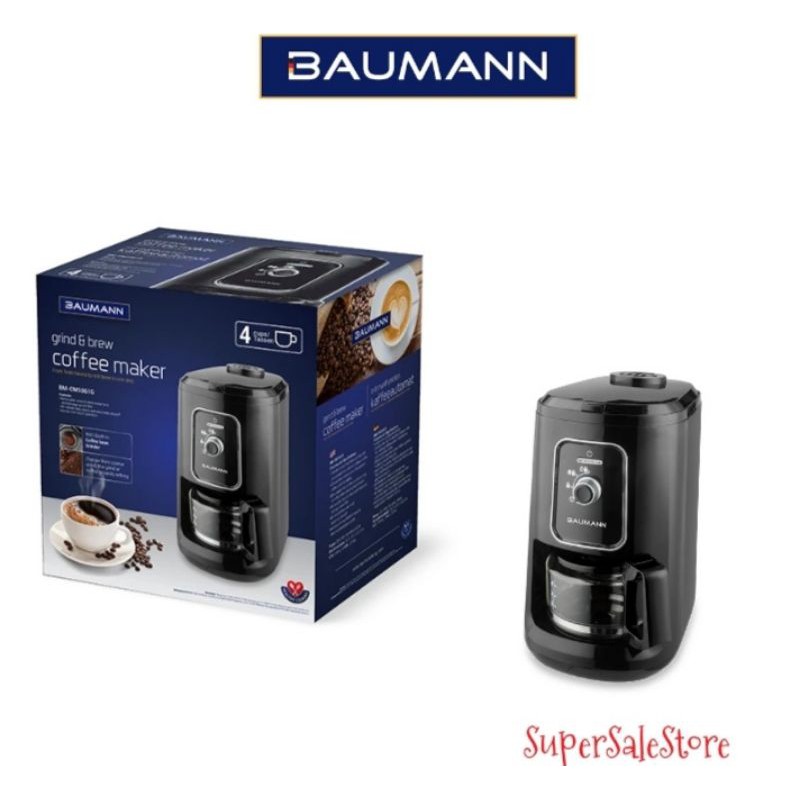 baumann grind and brew coffee maker