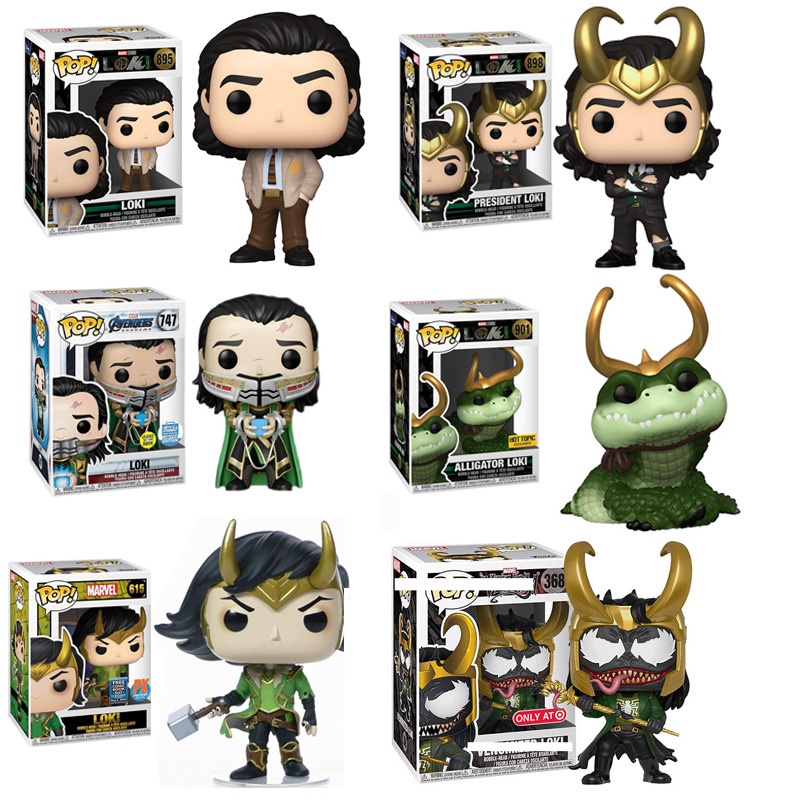 Funko Pop Marvel LOKI Action Figure President Loki Crocodile Loki Light ...