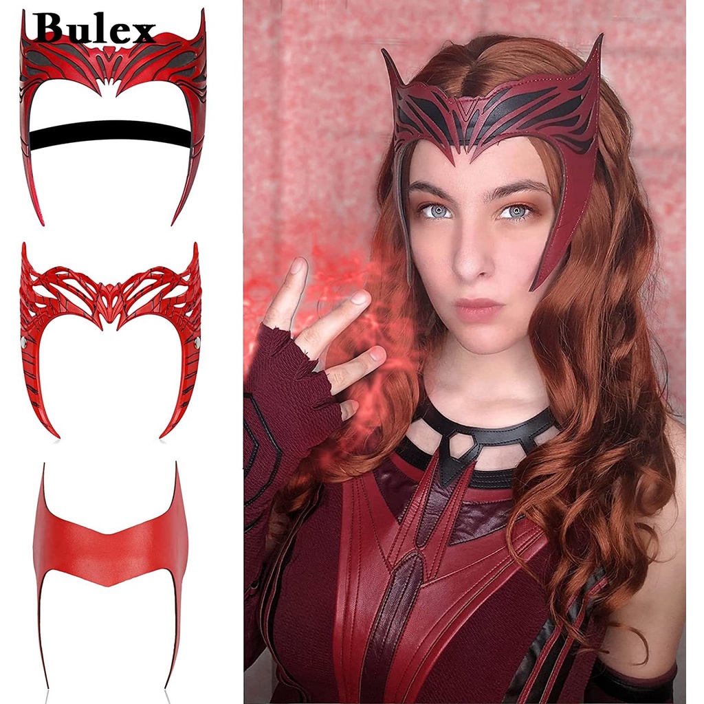 ~Bulex Wanda Maximoff Headpiece Scarlet Witch Headpiece Crown Halloween ...