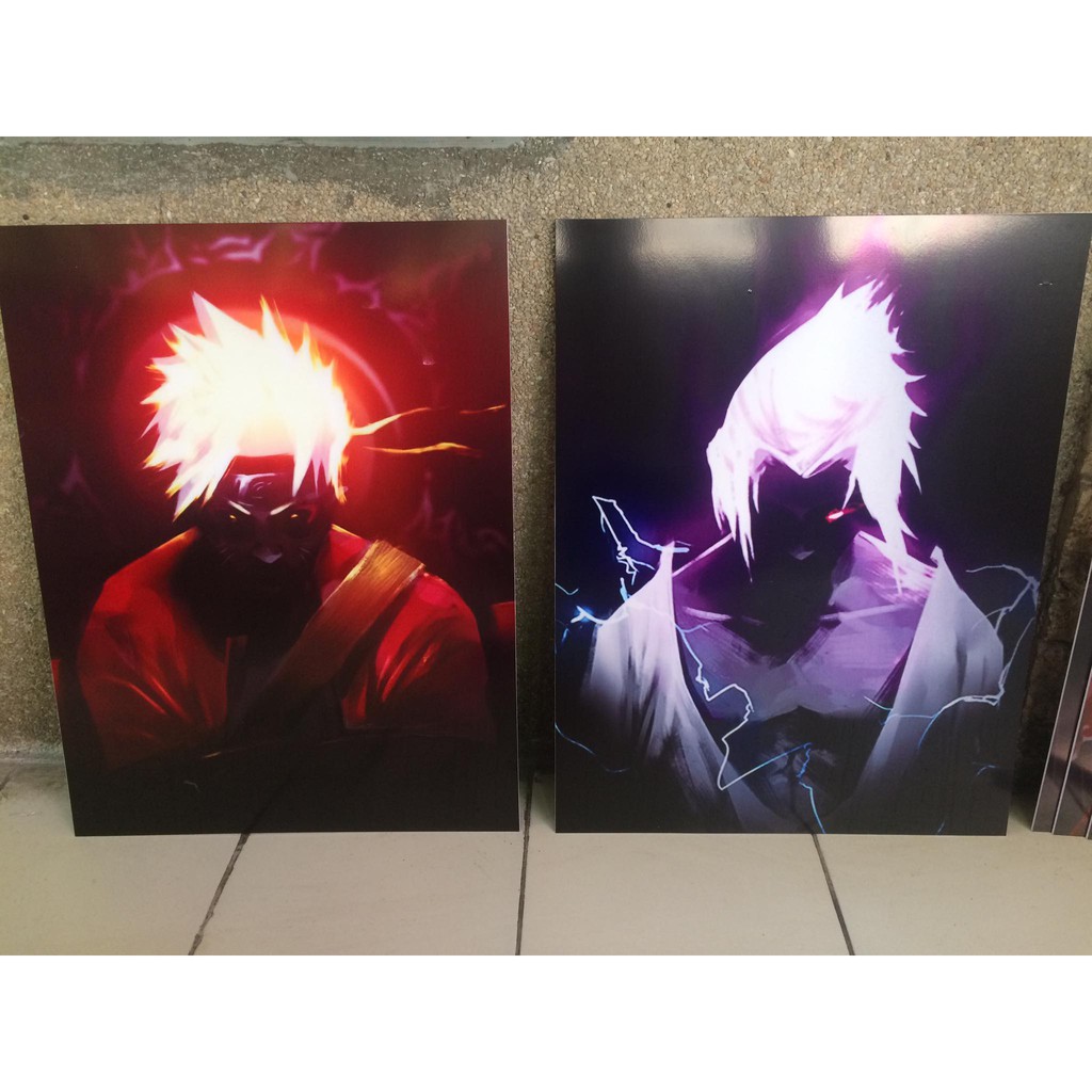 Naruto Wall Art Decor Sasuke Wall Art Decor Naruto Sasuke Wall Art