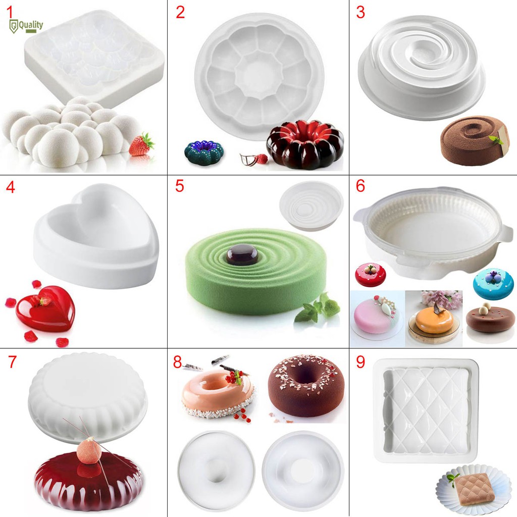 Round Silicone Cake Mold for Mousses Ice Cream 3d Cakes Baking Pan