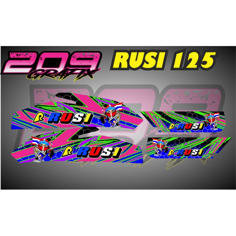 Rusi 125 Decals Sticker Thailook Shopee Philippines