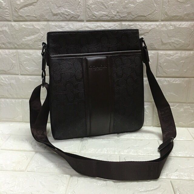 Genuine Leather Coach sling Bag for Men Shopee Philippines