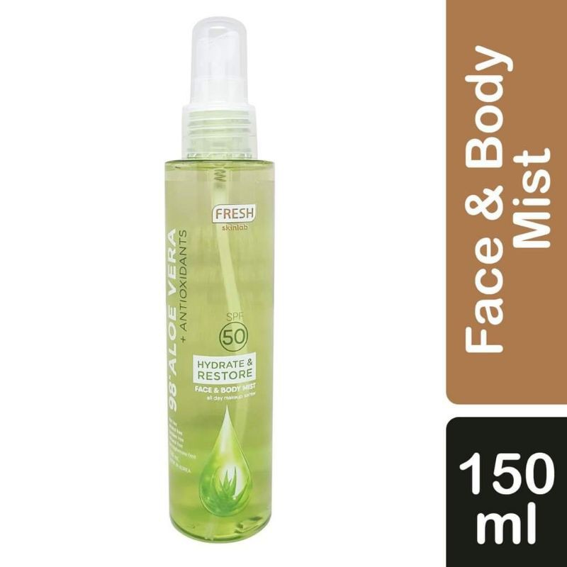 FRESH Skinlab Aloe Vera Face and Body Mist (with SPF 50) Shopee Philippines