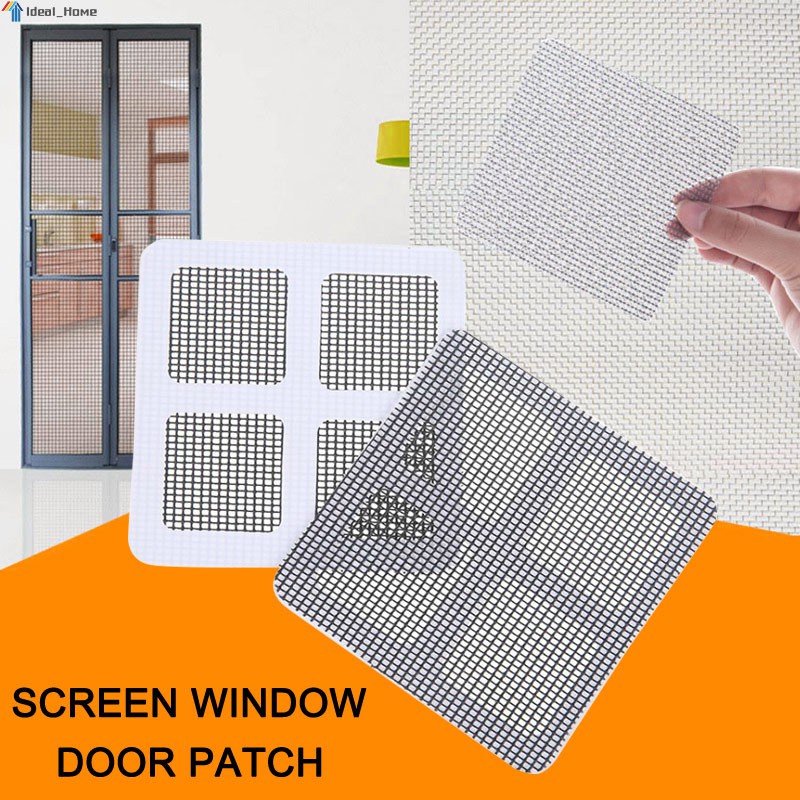 5/10/20 Pcs Window Door Screen Repair Patches Back Adhesive Net Fix ...