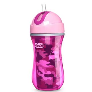 Chicco Insulated Flip-Top Spill-Free Straw Sippy Cup 9oz Dream Pink/Purple 12m+ (2pk)