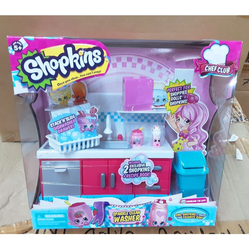 SHOPKINS Chef Club Sparkle Clean Washer Playset | KIDDIECORNERMANILA ...